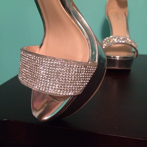 Silver Rhinestone Heels - Picture 4 of 6